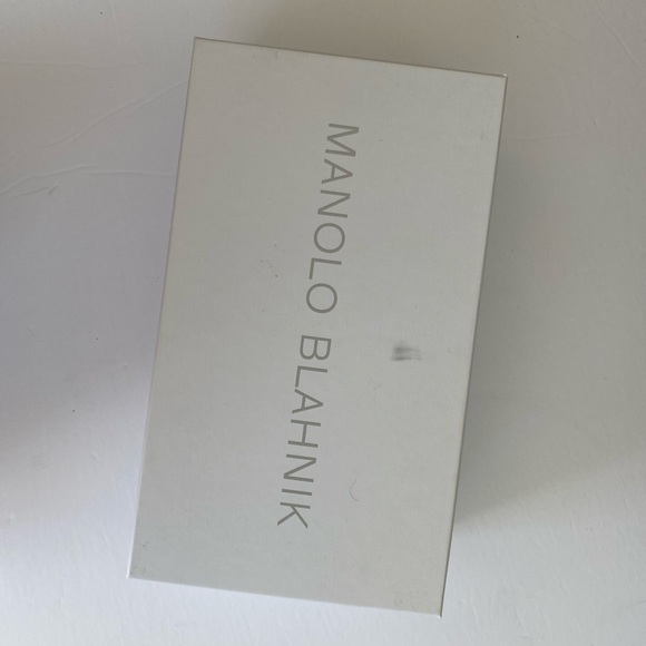 Manolo Blahnik Hangisi Denim Ballerina Flat - Picture 2 of 13